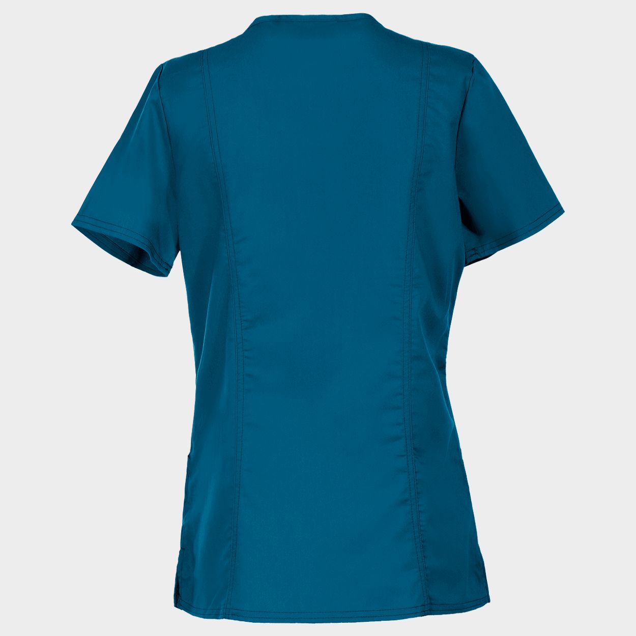 Tunică medicală de damă CHEROKEE V-NECK CARIBBEAN BLUE WWE620 - 2