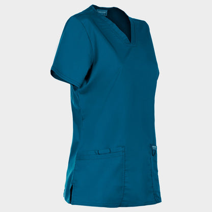 Tunică medicală de damă CHEROKEE V-NECK CARIBBEAN BLUE WWE620 - 4