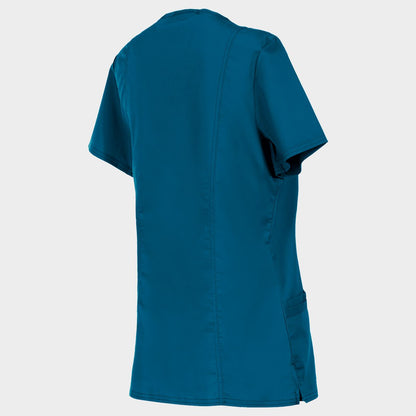 Tunică medicală de damă CHEROKEE V-NECK CARIBBEAN BLUE WWE620 - 5