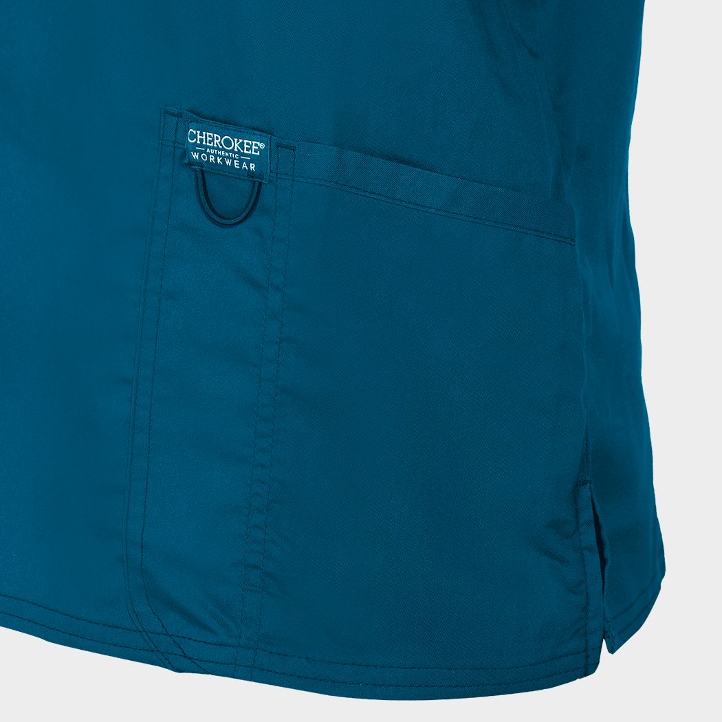 Tunică medicală de damă CHEROKEE V-NECK CARIBBEAN BLUE WWE620 - 6