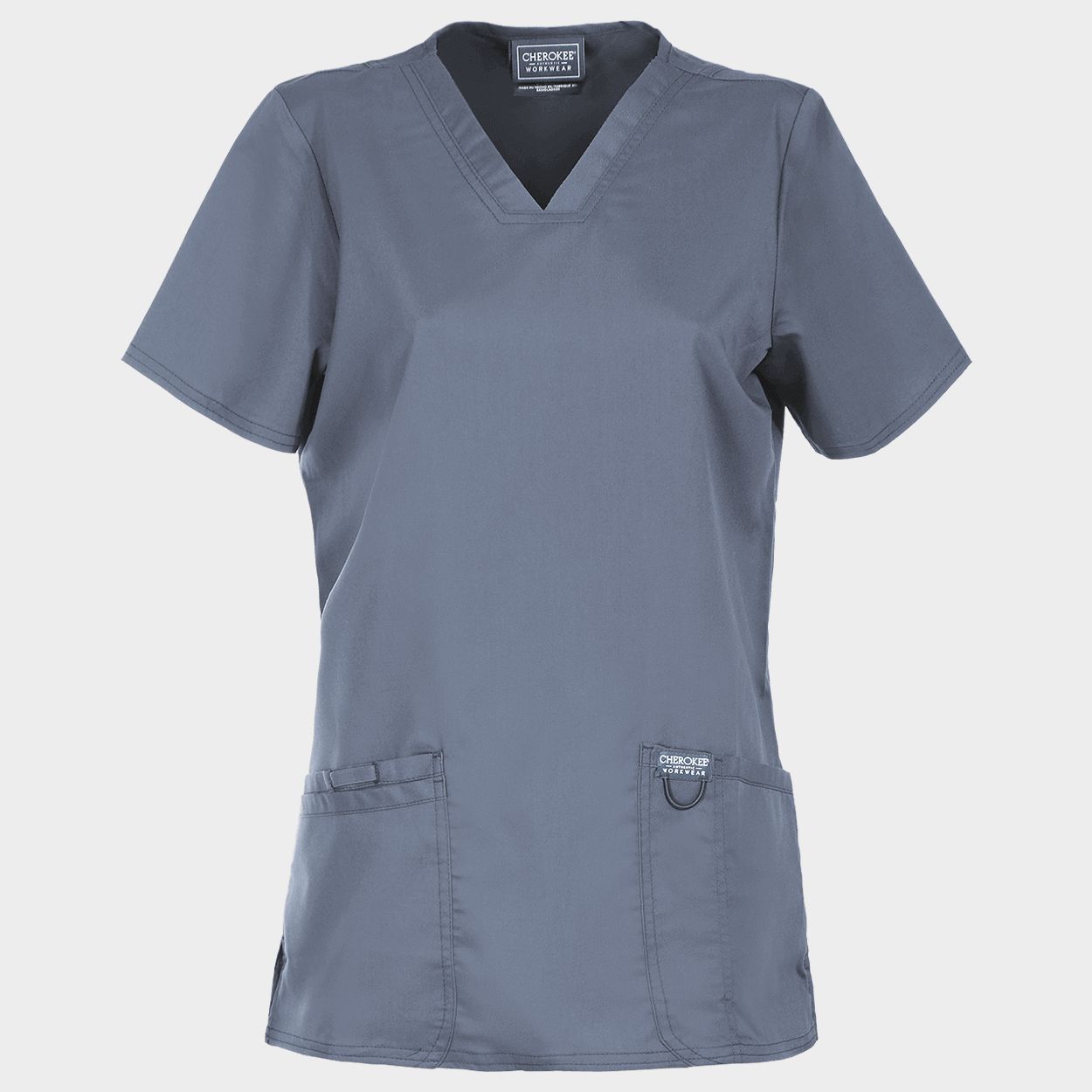 Women's medical tunic CHEROKEE V-NECK GREY WWE620 - 1