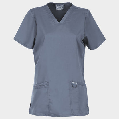 Women's medical tunic CHEROKEE V-NECK GREY WWE620 - 1