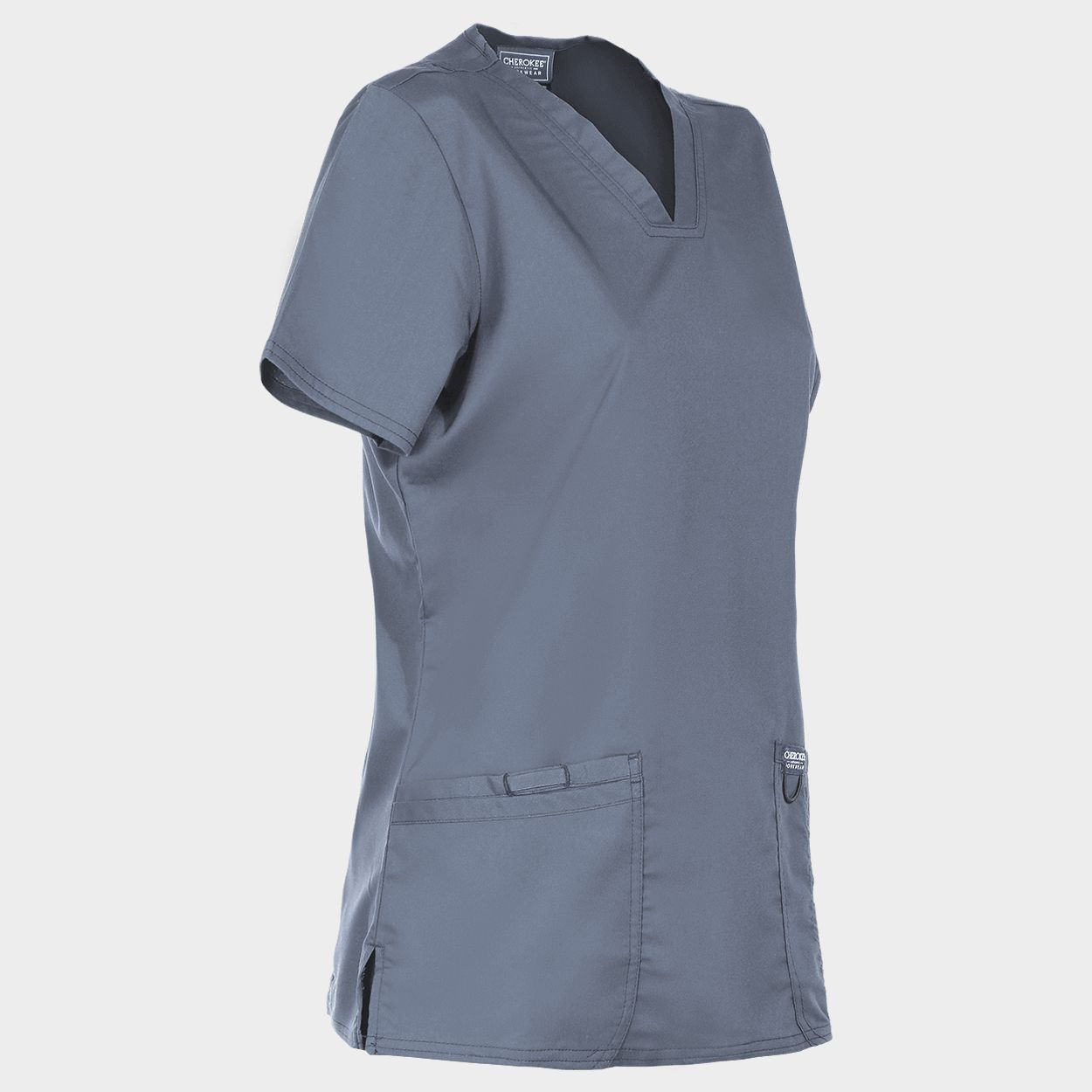 Women's medical tunic CHEROKEE V-NECK GREY WWE620 - 4