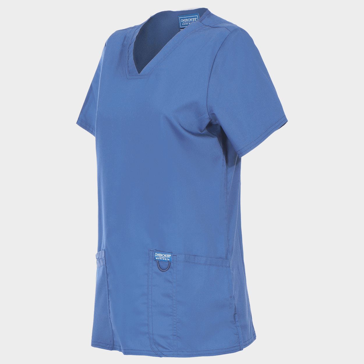 Tunică medicală de damă CHEROKEE V-NECK ALBASTRU DESCHIS WWE620 - 3