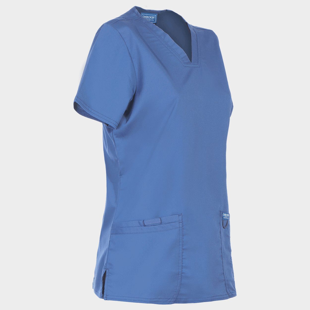 Tunică medicală de damă CHEROKEE V-NECK ALBASTRU DESCHIS WWE620 - 4