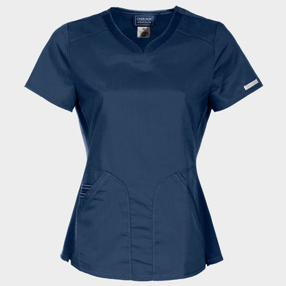 Tunică medicală de bărbat CHEROKEE V-NECK ALBASTRU ÎNCHIS WWE601 - 1