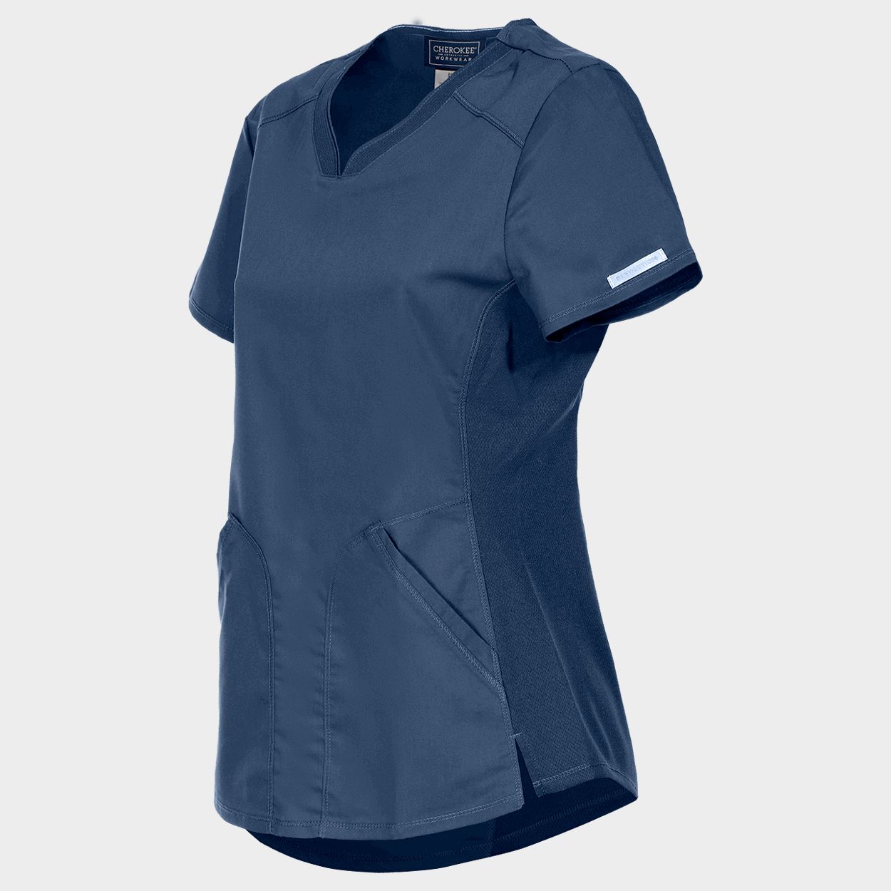 Tunică medicală de bărbat CHEROKEE V-NECK ALBASTRU ÎNCHIS WWE601 - 3
