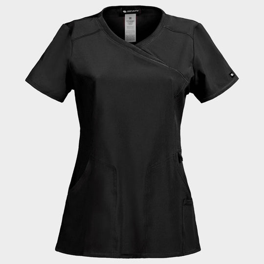 Дамска медицинска туника CHEROKEE WRAP BLACK CKE2625A - 1