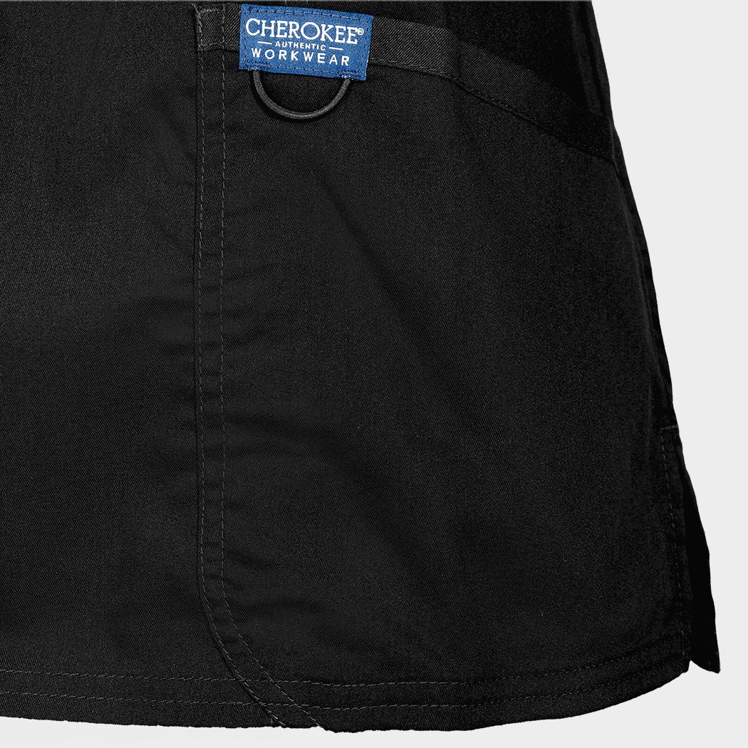 Tunică medicală de damă CHEROKEE WRAP NEGRU WWE610 - 5