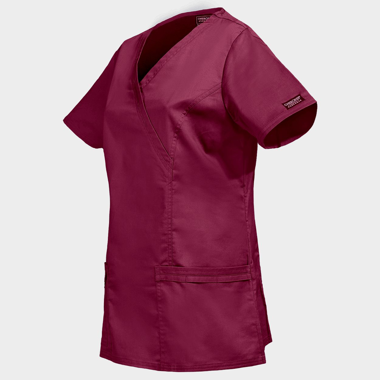 Tunică medicală pentru femei CHEROKEE WRAP VIȘINIU WWE4728 - 3