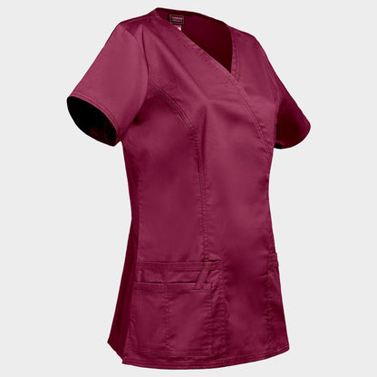Tunică medicală pentru femei CHEROKEE WRAP VIȘINIU WWE4728 - 4