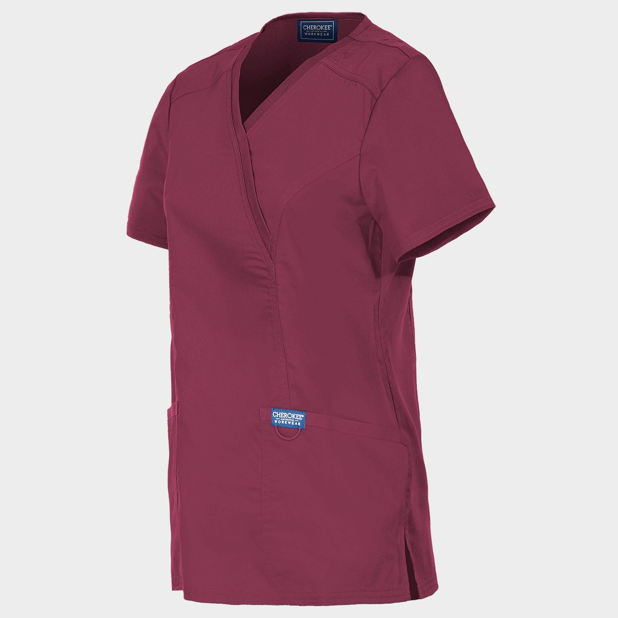 Дамска медицинска туника CHEROKEE WRAP BURGUNDY WWE610 - 3