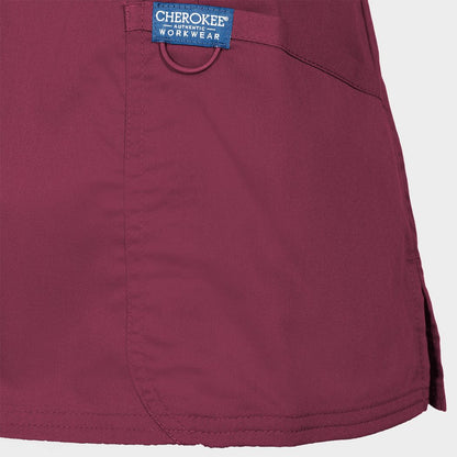 Дамска медицинска туника CHEROKEE WRAP BURGUNDY WWE610 - 6
