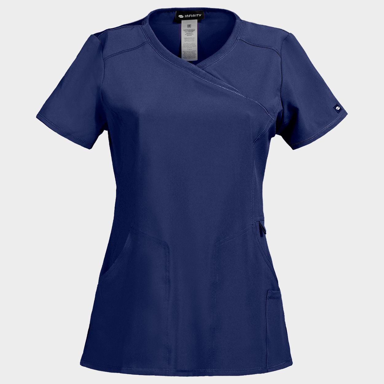 Дамска медицинска туника CHEROKEE WRAP DARK BLUE CKE2625A - 1