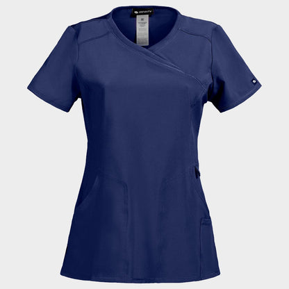Дамска медицинска туника CHEROKEE WRAP DARK BLUE CKE2625A - 1