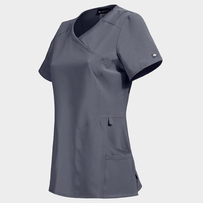 Tunică medicală pentru femei CHEROKEE WRAP GRI CKE2625A - 3