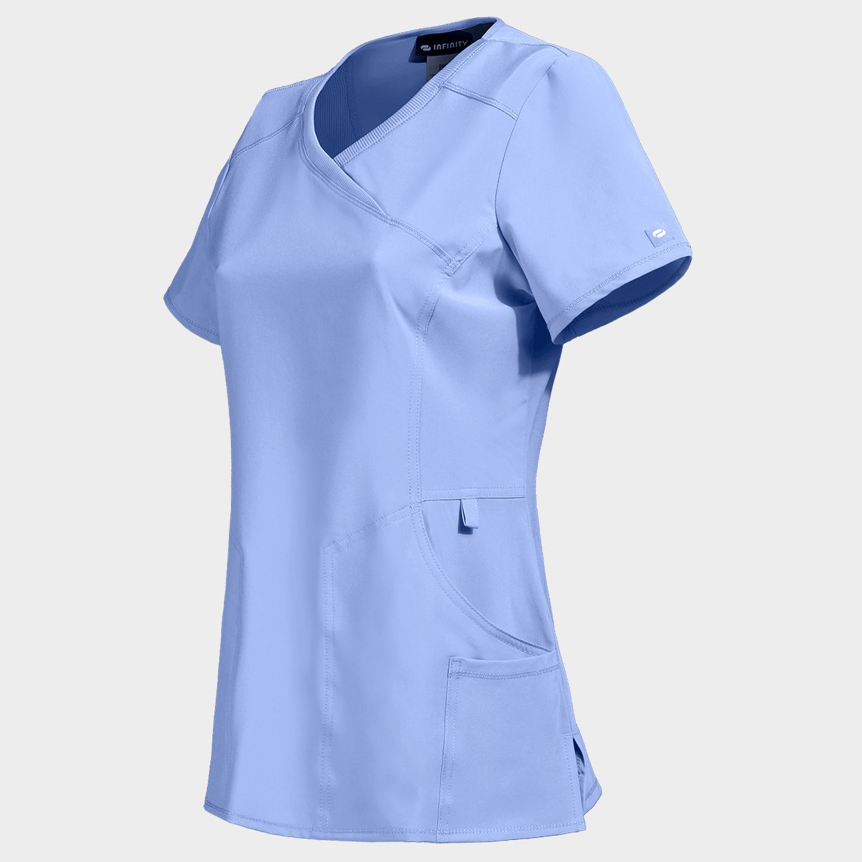 Дамска медицинска туника CHEROKEE WRAP LIGHT BLUE CKE2625A - 3
