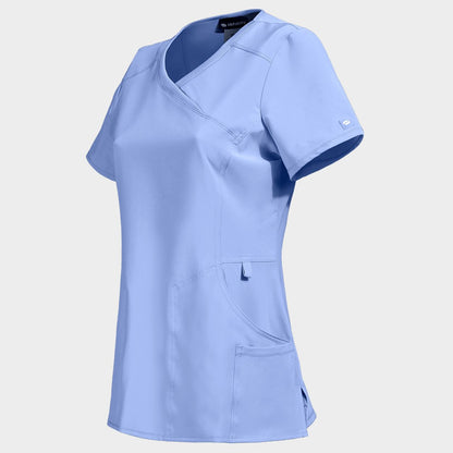 Дамска медицинска туника CHEROKEE WRAP LIGHT BLUE CKE2625A - 3