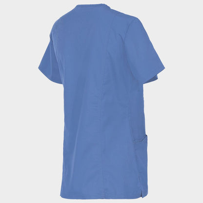 Tunică medicală de damă CHEROKEE WRAP ALBASTRU DESCHIS WWE610 - 4