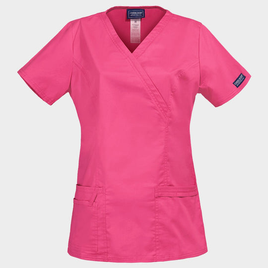 Дамска медицинска туника CHEROKEE WRAP PINK WWE4728 - 1