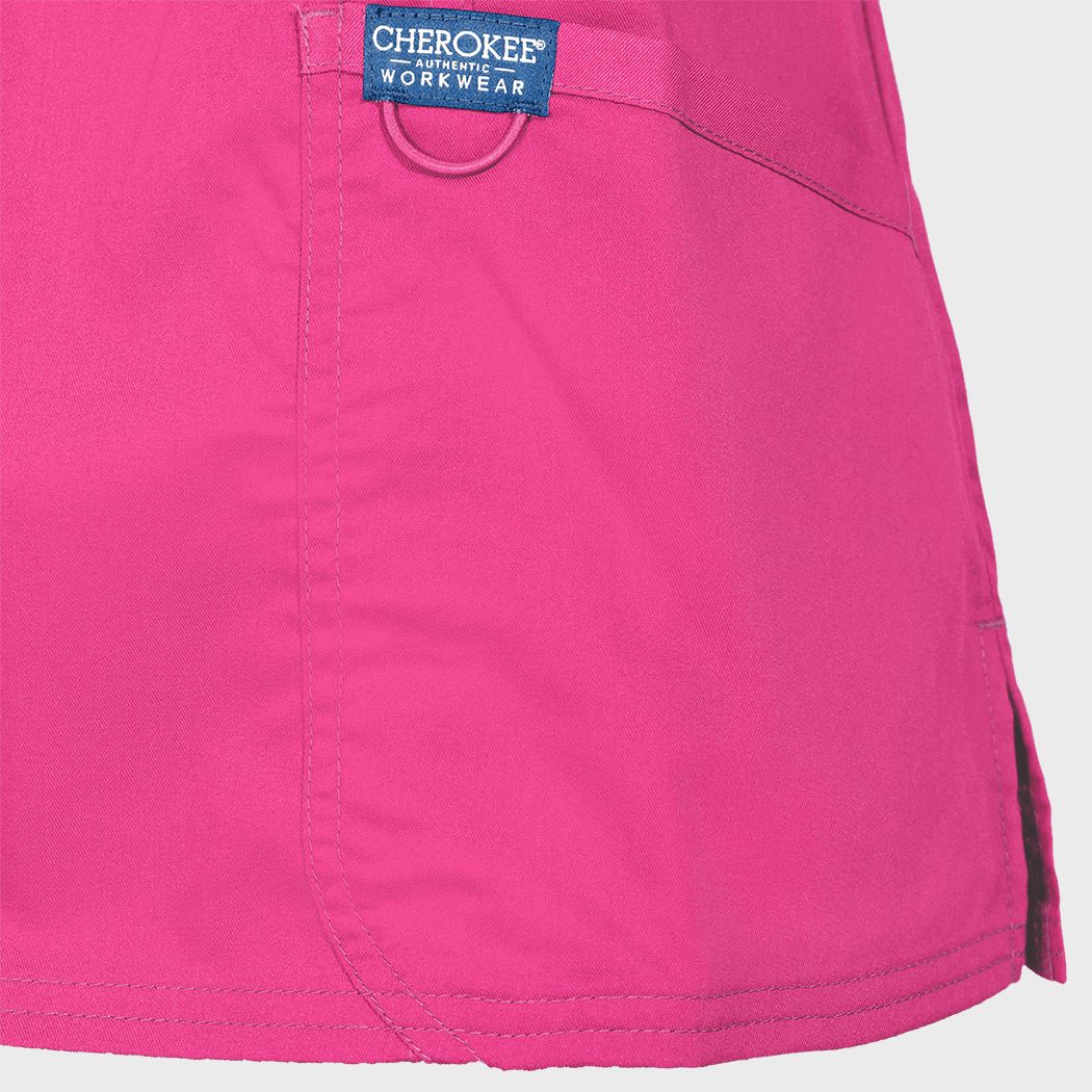 Women's medical tunic CHEROKEE WRAP PINK WWE610 - 4