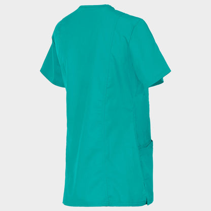 Women's medical tunic CHEROKEE WRAP TEAL BLUE WWE610 - 4