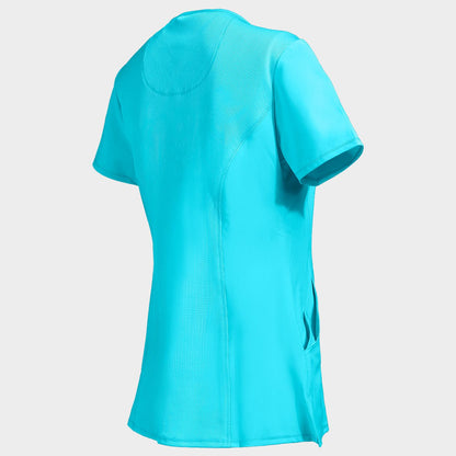 Tunică medicală pentru femei CHEROKEE WRAP TURQUOISE CKE2625A - 4