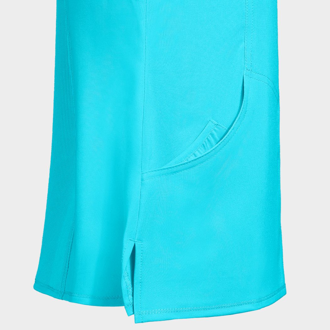 Tunică medicală pentru femei CHEROKEE WRAP TURQUOISE CKE2625A - 5