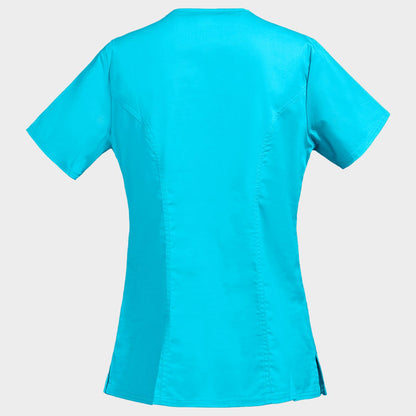 Дамска медицинска туника CHEROKEE WRAP TURQUOISE WWE4728 - 2