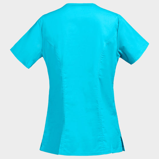 Дамска медицинска туника CHEROKEE WRAP TURQUOISE WWE4728 - 2