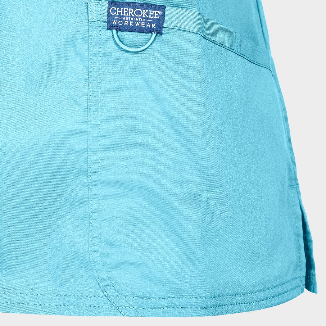 Women's medical tunic CHEROKEE WRAP TURQUOISE WWE610 - 5