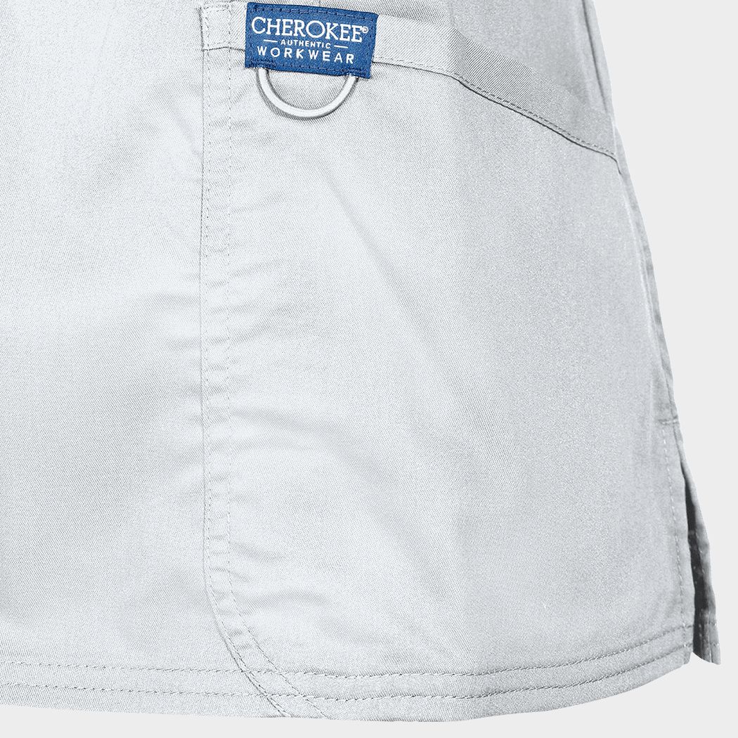 Women's medical tunic CHEROKEE WRAP WHITE WWE610 - 5