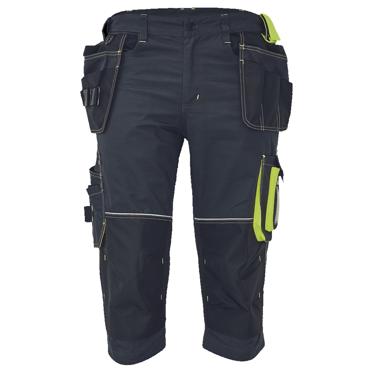 Work 3/4 pants KNOXFIELD 320 ANTHRACITE/YELLOW