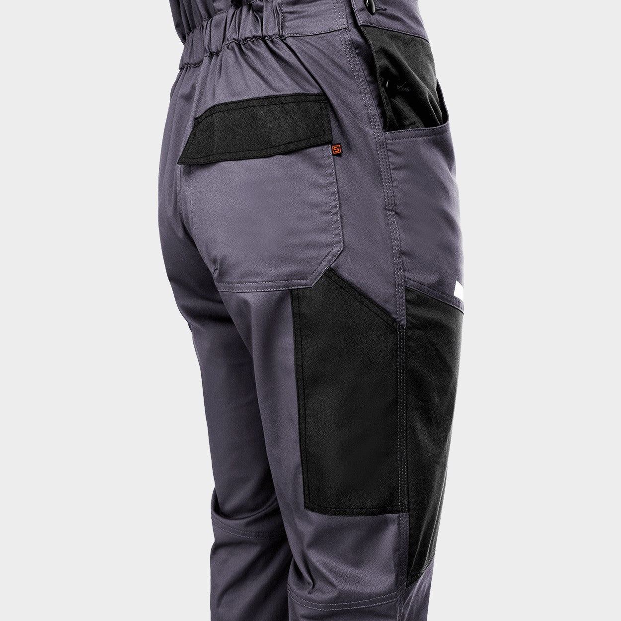 Work bib pants EOS STRETCH LIGHT GREY/DARK GREY - 7