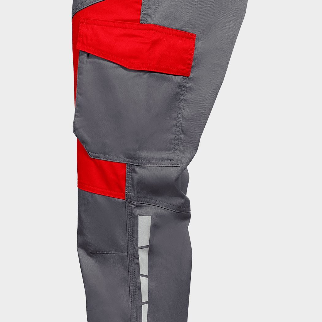 Работен полугащеризон EOS STRETCH RED/GREY - 6