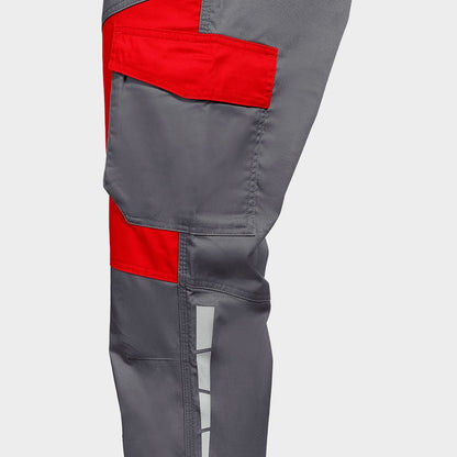 Работен полугащеризон EOS STRETCH RED/GREY - 6