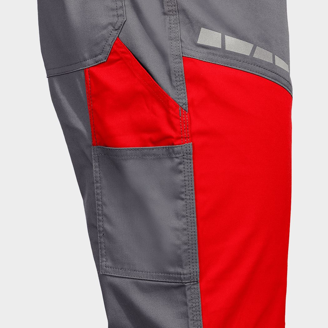 Работен полугащеризон EOS STRETCH RED/GREY - 7