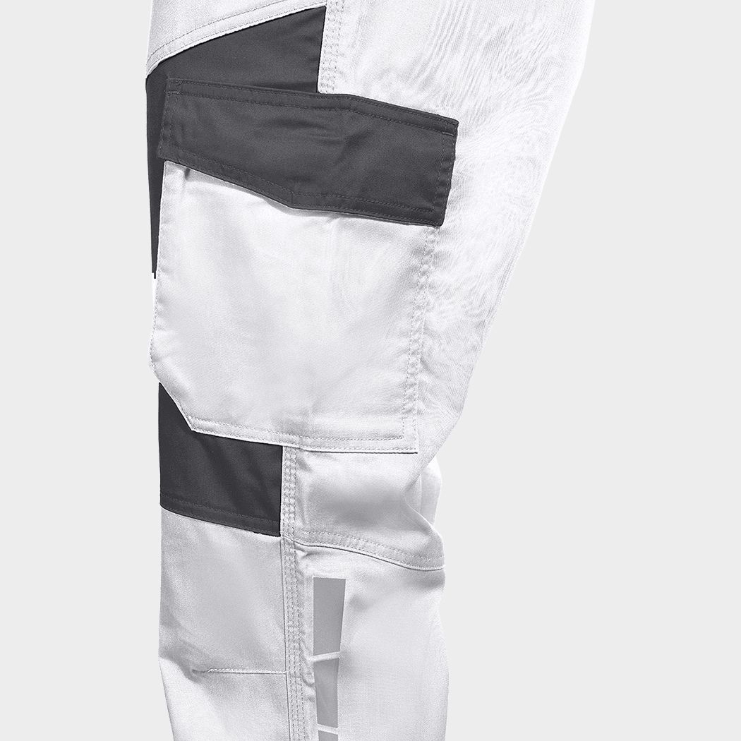 Work bib pants EOS STRETCH WHITE/GREY - 7