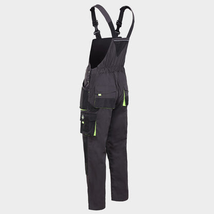 Work bib pants KASTOR GREY - 4
