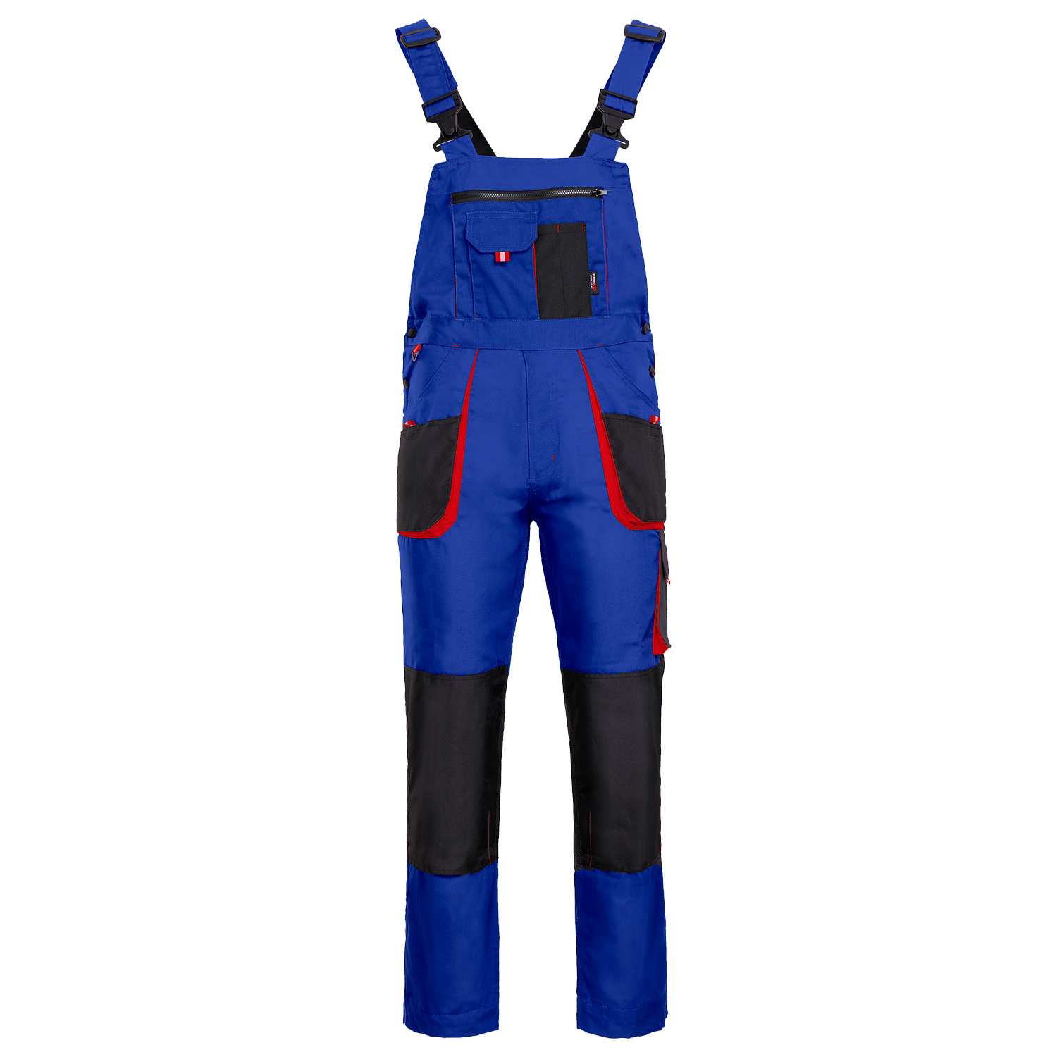 Work bib pants KASTOR ROYAL BLUE - 1