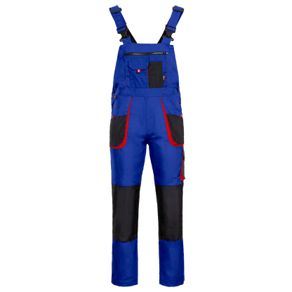 Work bib pants KASTOR ROYAL BLUE - 1