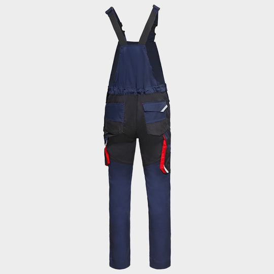 Работен полугащеризон KASTOR STRETCH DARK BLUE/RED - 2