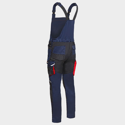 Работен полугащеризон KASTOR STRETCH DARK BLUE/RED - 4