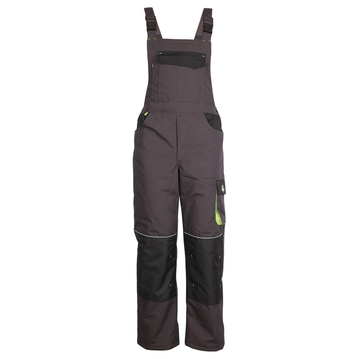 Работен полугащеризон KASTOR T/C WINTER GREY/BLACK/GREEN - 1