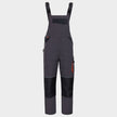 Work bib pants KASTOR T/C WINTER GREY/BLACK/ORANGE - 1
