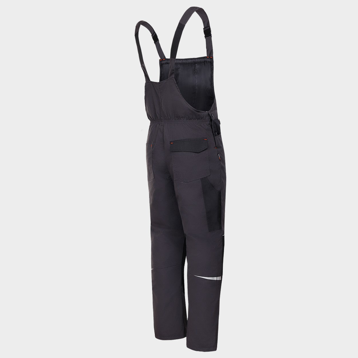 Work bib pants KASTOR T/C WINTER GREY/BLACK/ORANGE - 4