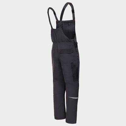 Work bib pants KASTOR T/C WINTER GREY/BLACK/ORANGE - 4