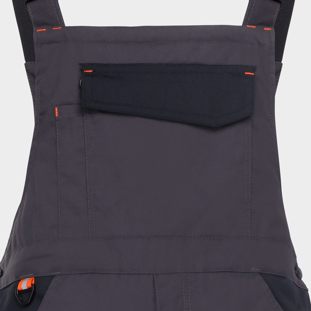 Work bib pants KASTOR T/C WINTER GREY/BLACK/ORANGE - 5