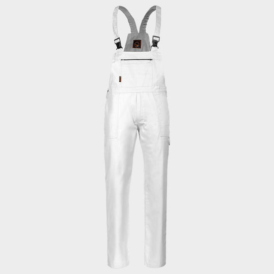 Work bib pants PLUTON T/C WHITE - 1