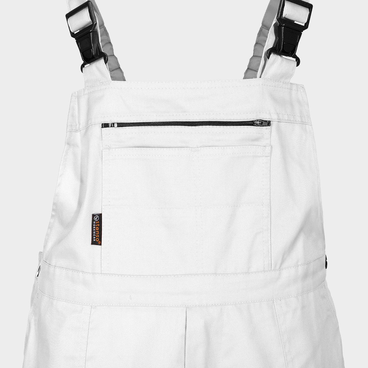 Pantaloni de salopete PLUTONN T/C ALB - 6